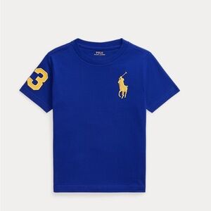 Polo by Ralph Lauren Kids Royal Blue Tee with Yellow Logo